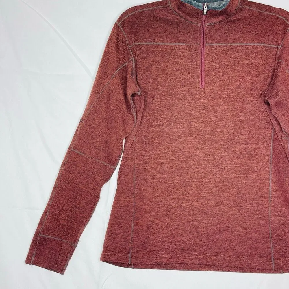 Kuhl Ryzer 1/4 Zip Sweater Maroon Red Pullover Outdoor Hiking Men’s Medium
